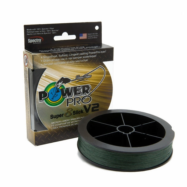 PowerPro Super Slick V2 Braided Line 40lb 3000yds - Moss Green