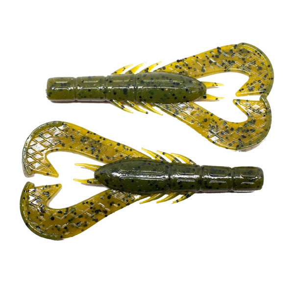 Googan Baits Krackin' Craw Soft Bait, Green Pumpkin - Holiday Gift