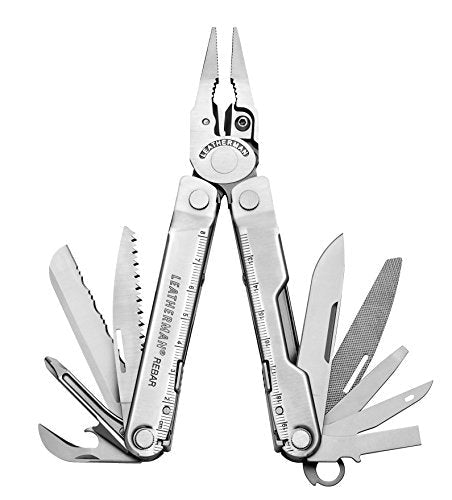Leatherman Rebar Multi-Tool with Standard Sheath, Stainless Steel, Box