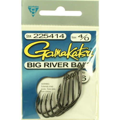 Gamakatsu Big River Bait Hooks, Size 4/0 - Holiday Gift