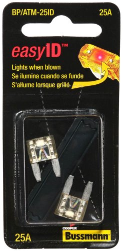 BPATM10ID Illuminating Fast-Acting Automotive Mini Blade Fuses, Pack - 2
