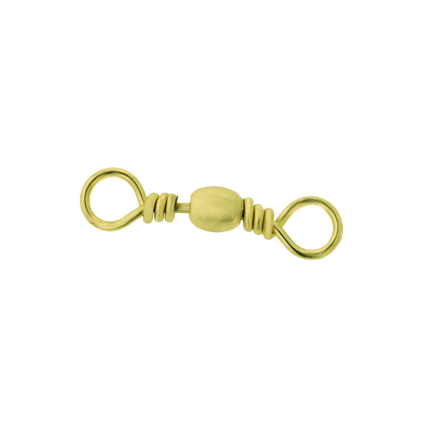Eagle Claw 01011-005 Barrel Fishing Swivel Size 5 Brass 6Per Pack