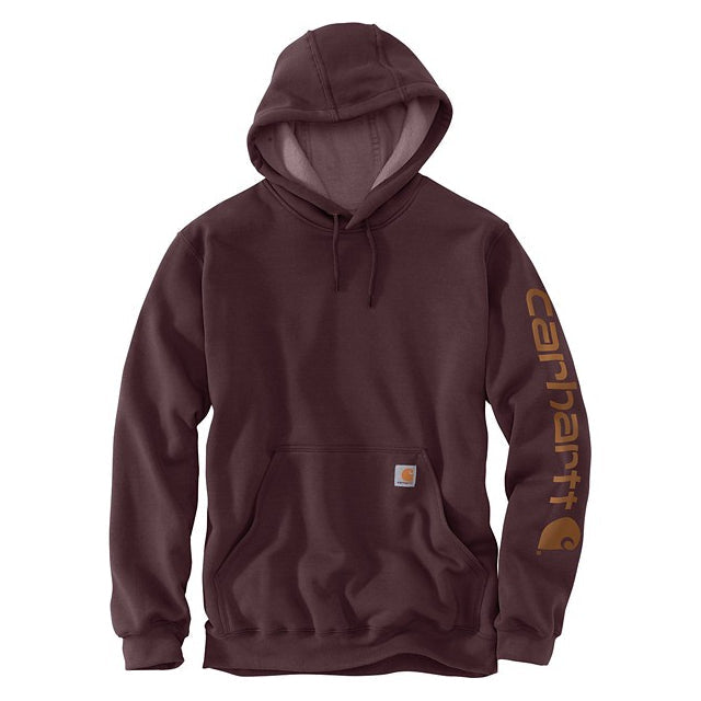 Carhartt Men's Loose Fit Midweight Logo Sleeve Graphic Hoodie