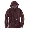 Carhartt Men's Loose Fit Midweight Logo Sleeve Graphic Hoodie