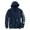 Carhartt Men's Loose Fit Midweight Logo Sleeve Graphic Hoodie