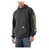 Carhartt Men's Loose Fit Midweight Logo Sleeve Graphic Hoodie