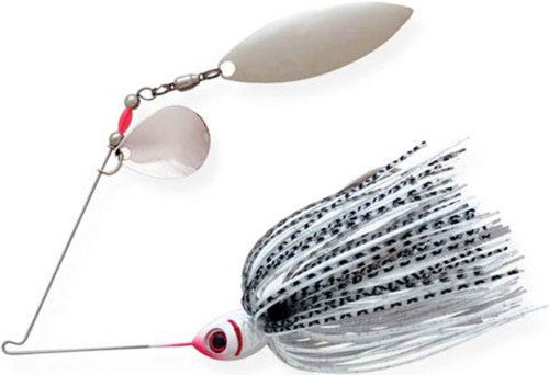 BOOYAH 3/8 Oz Blade Pearl White & Silver Shad Fishing Lure