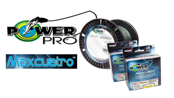 PowerPro Maxcuatro Braided Fishing Line 50lb 1500yds Hi-Vis Yellow