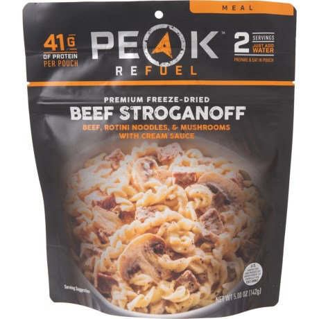 Peak Refuel Beef Stroganoff Freeze Dried Food 5 Oz SKU - 973848