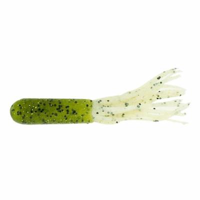 Dry Creek Custom Baits Skirt Chaser Tubes - Green Pumpkin with Pumpkin Skirt