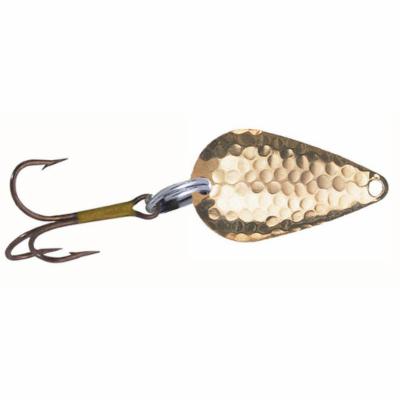 Double X Tackle Steelhead Special Lure - Hammered Brass/Fluorescent Orange