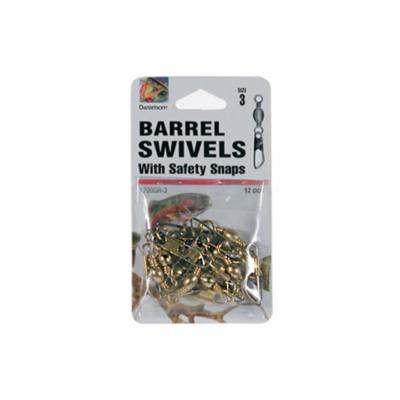 Swivel WSafety Snap Gross Brass Size 3 12PK