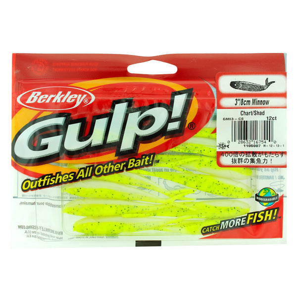 Berkley Gulp! Minnow Soft Bait, Green - Holiday Gift