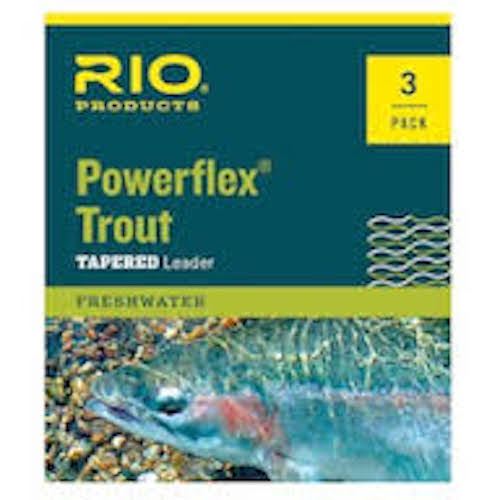 RIO Powerflex 7.5 Ft. Trout Leader  - 3 Pack, 3X - Holiday Gift