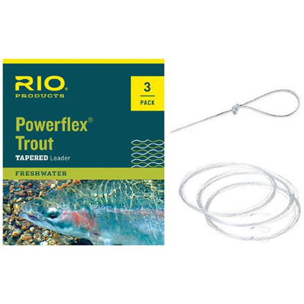 RIO Powerflex Trout Leaders - 3 Pack, 5X - Holiday Gift