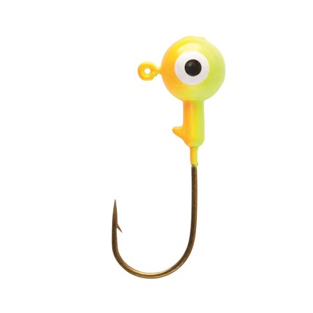Eagle Claw Ball Head Fishing Jig  Orange & Chartreuse 3/8 Oz.