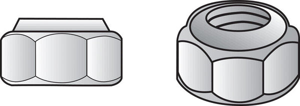 Hillman 5/16 in. Stainless Steel SAE Nylon Lock Nut 50 Pk