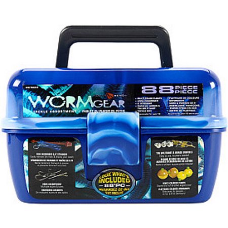 88 Piece Loaded Tackle Box Blue