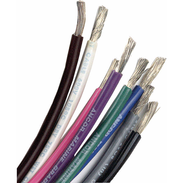 ANC-182003 25 Ft. No.16 Tinned Copper Wire, Black