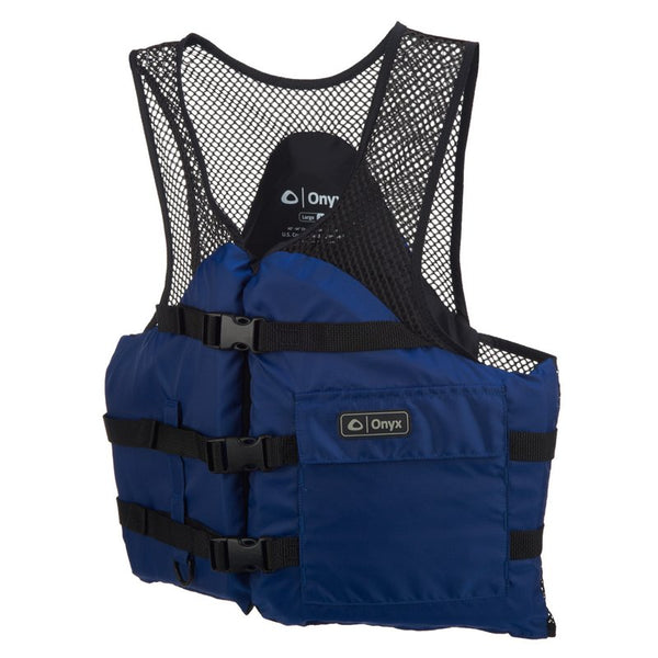 Onyx Outdoor Adults' Mesh Classic Sport Flotation Vest Blue Bright, X-Large - Flotation at Academy Sports