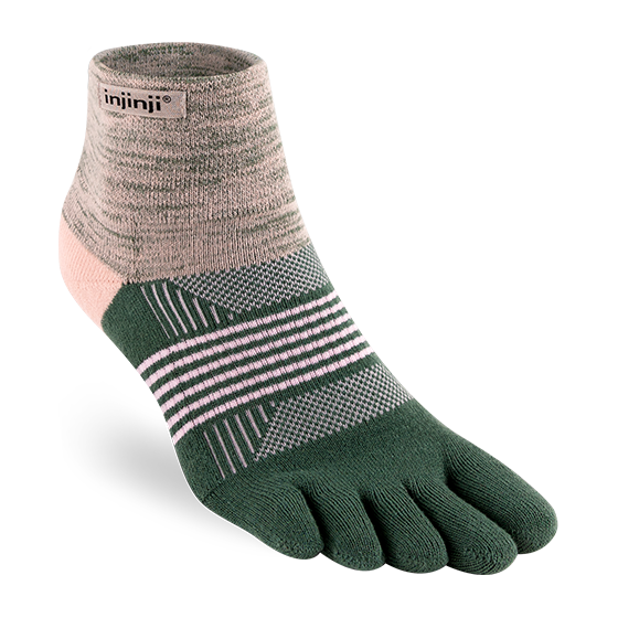 Injinji Women's Trail Midweight Mini-Crew Socks