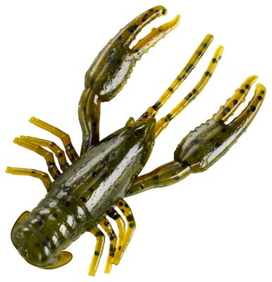 YUM CrawBug Finesse Soft Bait, Green Pumpkin - Holiday Gift