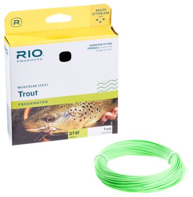 RIO Mainstream Trout Double Taper Lines, Lemon Green - Holiday Gift
