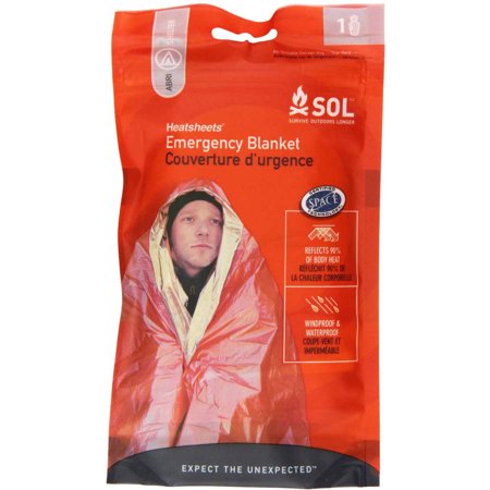 Couverture Thermique De Survie S.O.L. Survive Outdoors Longer, Réflectives Et Imperméables, Pour Une Personne