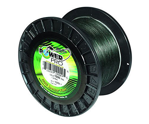 PowerPro Braided Spectra Fiber Fishing Line Moss Green 20LB 1500 Yds