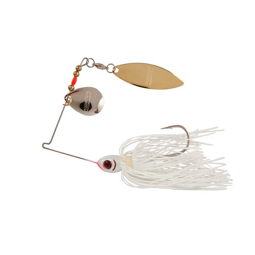 BYBT38-615 Booyah Tandem Spinner Bait, 0.38 Oz. - Snow White