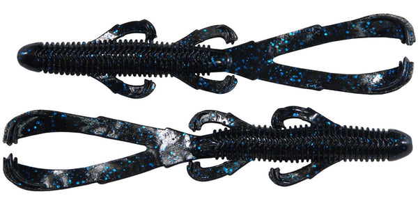 Googan Baits Trench Hawg 4.65 In. Black Blue Flake 9 Pack