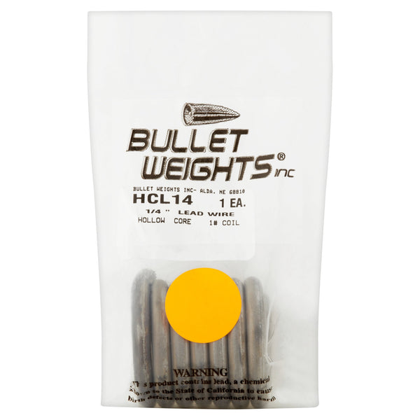 Bullet Weights® Hollow Core Lead Wire 1/4 in. Dia. 1 Lb. Roll ZZZ