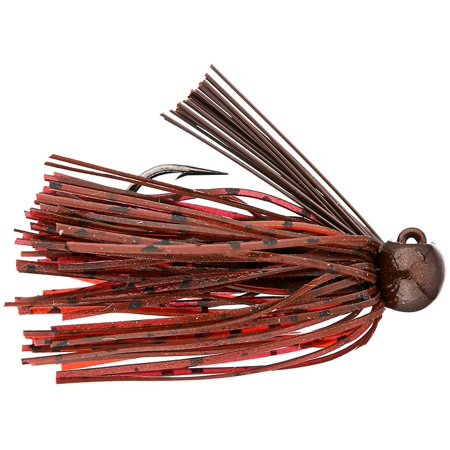 Bass Patrol Silicone Western Football Jig (Brown Red Craw  3/8 Oz)