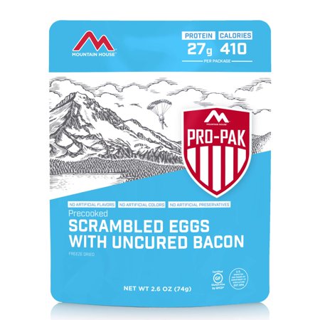 Mountain House Pro Pak Scrambled Eggs Wtih Bacon Gluten Free Freeze Dried Food SKU - 459811