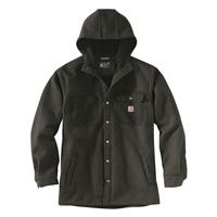 Carhartt Men'S Rain Defender Relaxed Fit Heavyweight Hooded Shirt Jacket