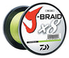DAIWA J-BRAID X8 3000M CHARTREUSE ZZZ