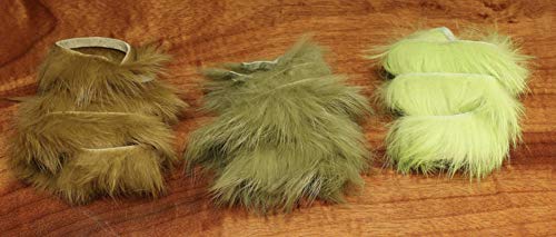 Hareline Rabbit Strips - Yellow Chartreuse