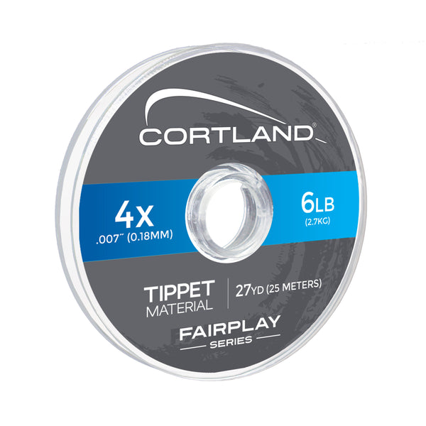 Cortland Fairplay Tippet Material  27.3 Yards  4X  6-Pound Test  605404