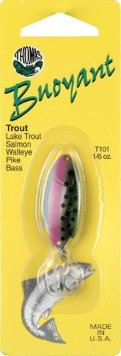 Thomas Lures Buoyant Minnow Spoon, Black - Holiday Gift