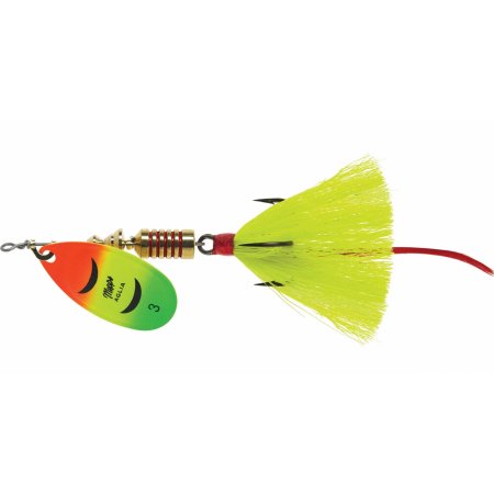 Robinson Wholesale Mepps 1/4 Oz Hot Firetiger Yellow Aglia Lure