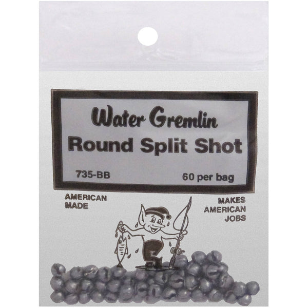 Water Gremlin Bagged Round Shot Sinker, 60-pk