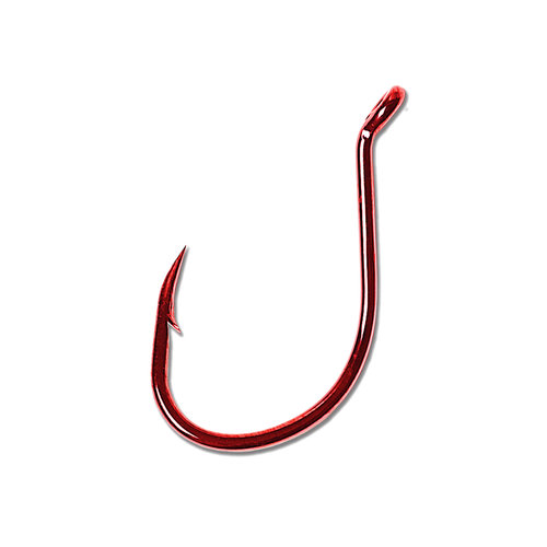 Eagle Claw Lazer Sharp L1 Salmon/Steelhead Octopus Hook - Red - 2/0 - 43 Pack