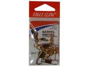 Eagle Claw Brass Barrel Swivel with Interlock Snap
