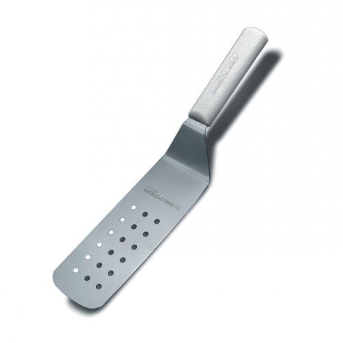 Dexter Russell PS286-8PCP SANI-SAFE 8x 3 Perforated Turner W/ Polypropylene White Handle, Stainless Steel, Stainless Steel Blade, Polypropylene Handle