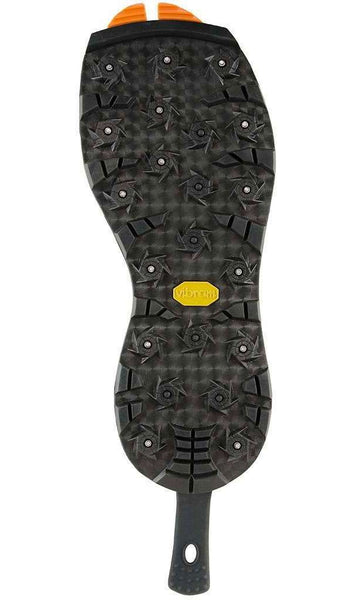 Korkers Studded Vibram Idrogrip Soles For Men - Black/Orange - 13 M