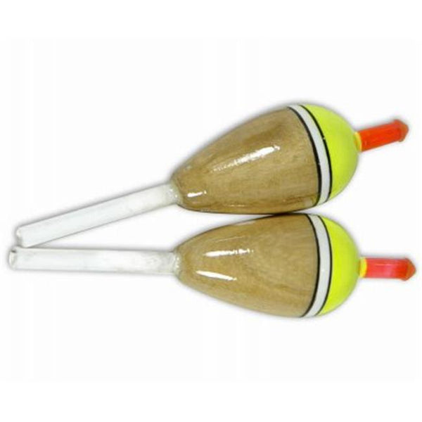 245593 0.75 in. Balsa Style Oval Slip Float, Pack of 2