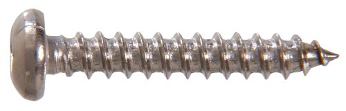 The Hillman Group 70912 10 X 3/4-Inch Stainless Steel Pan Head Square Drive Sheet Metal Screw, 100-Pack