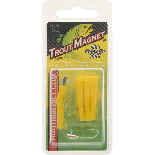 Leland Trout Magnet Replacement Jig Heads - 9 Piece Pack, Yellow - Holiday Gift