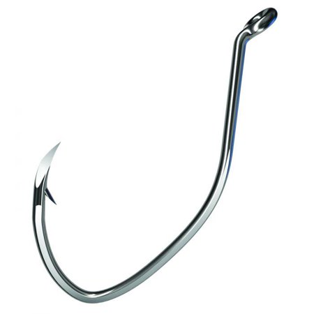 Eagle Claw Trokar Pro-V Octopus Hook - 1/0 - Platinum Black