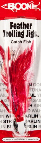 BOONE 6 in Feather Trolling Jigs 2-Pack Red, 2 Oz - Salt Wtr Trollng Bait at Academy Sports